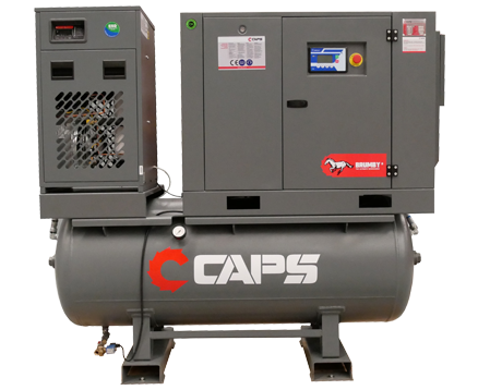 CAPS BRUMBY 5KW TANK MOUNTED ROTARY SCREW COMPRESSORS CR5 CS 13 500