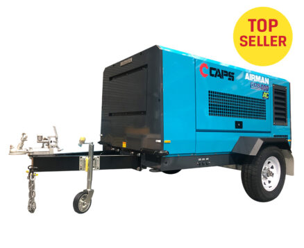 AIRMAN 400CFM TRAILER MOUNTED AFTERCOOLED PORTABLE DIESEL COMPRESSOR PDS400SC-6B5-T